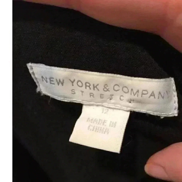 New York & Company Dress 12 Stretch Color Blocked - Picture 8 of 8